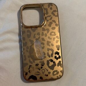 Loopy Case Metallic Leopard Print Phone Cover